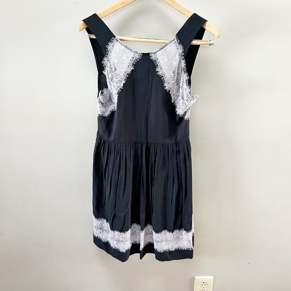 Free People Georgia Black Lilac Lace Dress - Size XS